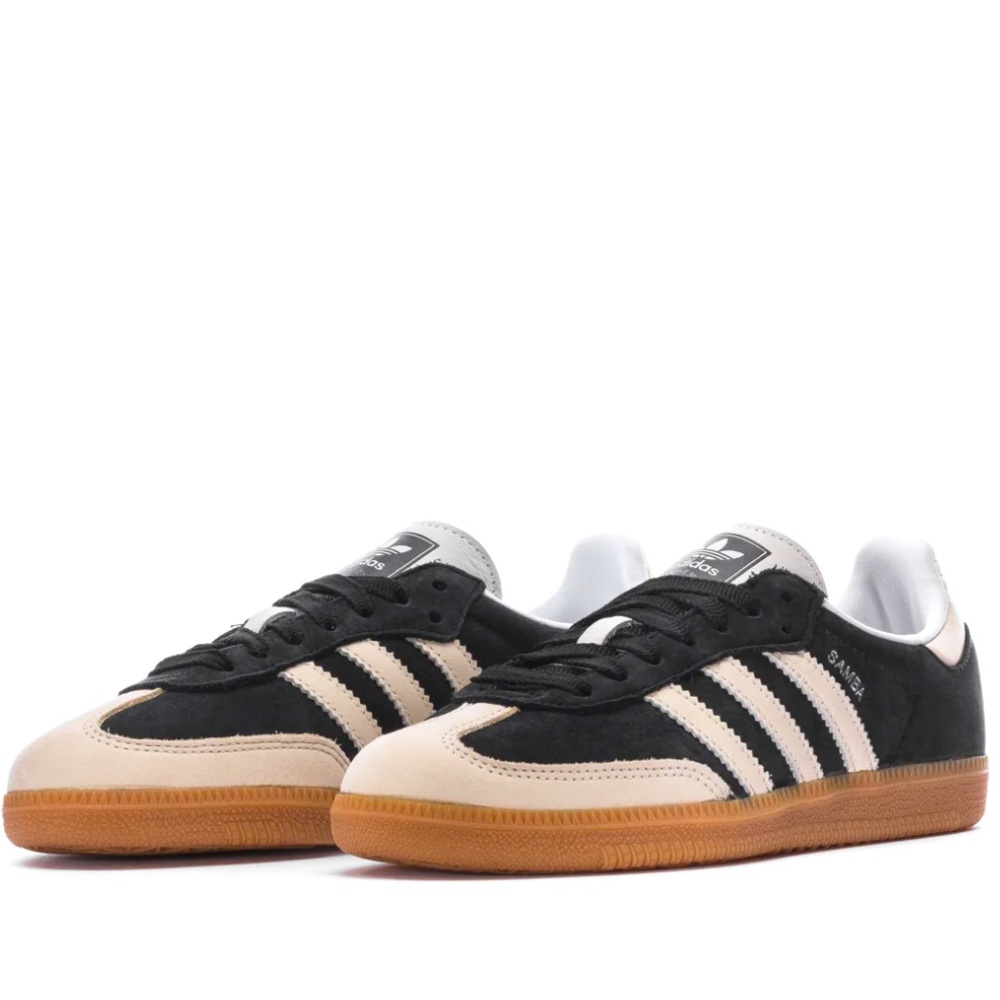 ☁️🖤 ADIDAS SAMBA BLACK WONDER WHITE ☁️🖤 - Picture 1 of 5